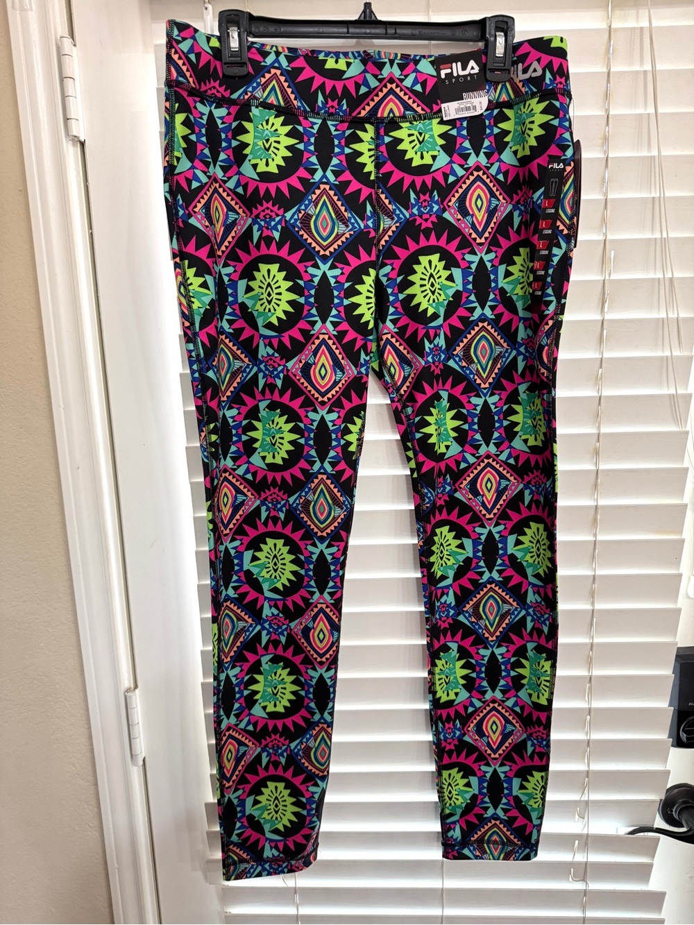 💖 NEW - FILA Sport Performance Running Leggings, Sz Large